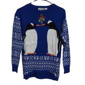 NWT Isabella's Closet Ugly Christmas Sweater Blue